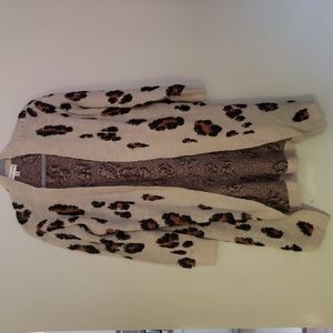 KNOX ROSE LEOPARD PRINT CARDI